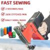 190W Industrial Sewing Machine, 2600 Needles/min Automatic Woven Bag Packing Machine, 18000r/min Bag Closer, 2s/pcs Handheld Bag Stitching Machine,110/220V, for Rice Woven Leather Snakeskin Bag Sack view 2