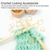30PCS Stitch Marker Rings, Knitting Stitch Markers Cat Crochet Stitch Markers Cat Ear Stitch Markers Gold Stitch Marker for Jewelry Craft view 3