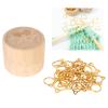 30PCS Stitch Marker Rings, Knitting Stitch Markers Cat Crochet Stitch Markers Cat Ear Stitch Markers Gold Stitch Marker for Jewelry Craft view 4
