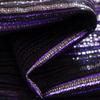 Yarn-Dyed Polyester Fabric, Shinny Luster, Metal Fabric, Purple Striped Pattern, 55" Width, for Dress, Skirt, Jacket, Home Decor, Craft by The Yard view 3
