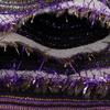 Yarn-Dyed Polyester Fabric, Shinny Luster, Metal Fabric, Purple Striped Pattern, 55" Width, for Dress, Skirt, Jacket, Home Decor, Craft by The Yard view 4