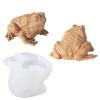 RALIYATX Frog Resin Molds, Frog Candle Molds Animal Shaped Resin Molds for Making Candle Soap Room Decorations Cake Top Fondant Decorations view 2