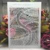 Stencils for Painting,A4 29cm Hollow Geometry Curve Reusable Plastic Art Craft Stencils for Wood,Wall,Canvas,Fabric,Rock,Sign view 1