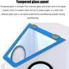 Dust Hood Enclosed, Vacuum Dust Extractor Box, with Shadowless Lamp, with Hand Rest, with Air Extraction and Filter Device, for Jewelry, Jade Carving view 3