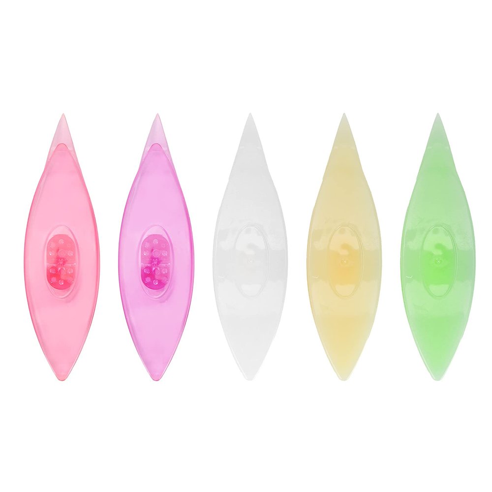 5PCS Tatting Shuttle Sets, Plastic Lightweight Weaving Shuttle DIY Lacemaking Shuttle for Lace DIY Craft Sewing Accessories (12039 Fruit Green, Fruit Yellow, White,)