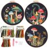 Myfelicity Embroidery Kit with Mushroom Patterns, 3 Hoops, Fabric, Threads, Needles, Instructions (red) view 1