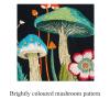 Myfelicity Embroidery Kit with Mushroom Patterns, 3 Hoops, Fabric, Threads, Needles, Instructions (red) view 2