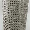 PE Plastic Rattan Cane Webbing for Caning Projects Hexagon Rattan Pressed Cane Webbing Sheet for Furniture Repair High Strength Weaving Rattan Material for Chair Cabinet Door Bed Decor(Gray,0.45x1m/18 view 4