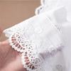 01 Yard Flower Hollow 15Cm Wide Cotton Cloth Lace Trim Fabric Clothes Accessories Cuffs Skirt Hem - (Color: White/Size: 01 Yard) view 1