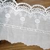 01 Yard Flower Hollow 15Cm Wide Cotton Cloth Lace Trim Fabric Clothes Accessories Cuffs Skirt Hem - (Color: White/Size: 01 Yard) view 4