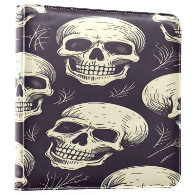 CEBUGI Photo Album 4x6 Photos Small Capacity Leather Cover Photo Album Sugar Skulls Photo Albums Book for Family Wedding Anniversary Vacation Baby