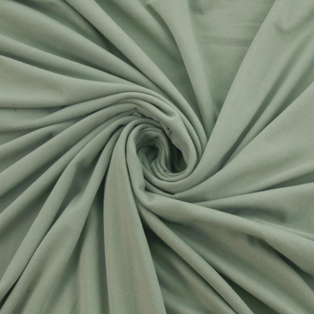 Solid DBP Fabric - Double Brushed Polyester 4 Way Stretch - Rustic Green - 2yd