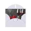 Blank Cards and Envelopes, red rose and wine romantic lovers decor, Blank Greeting Cards, Blank Cards for All Occasion - White view 1