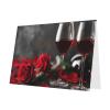 Blank Cards and Envelopes, red rose and wine romantic lovers decor, Blank Greeting Cards, Blank Cards for All Occasion - White view 2