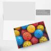 Blank Cards and Envelopes, pickleball balls colors pattern, Blank Greeting Cards, Blank Cards for All Occasion - Gray view 4