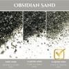 Makers Minerals Crushed Black Obsidian Fine Sand, 0.5mm-1mm, for Woodworking and Ring Inlay, Resin Crafts, Memorial & Sand Jewelry (1, Ounces) view 3