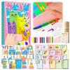 2 Pack Rainbow Magic Scratch Art Set Include 20 Premium Scratch Paper Sheets with 7-Color Tools Stickers, Create Floating Masterpieces & Postcards Creative Gifts for Birthday Valentines Day New Year view 1