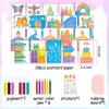 2 Pack Rainbow Magic Scratch Art Set Include 20 Premium Scratch Paper Sheets with 7-Color Tools Stickers, Create Floating Masterpieces & Postcards Creative Gifts for Birthday Valentines Day New Year view 2
