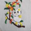 Aureate Embroidery Kits Handmade Floss DIY Linen Fabric Wall Art Home Decoration Needlepoint Needlework Wall Decor Art Craft kit Floral Kitten (No Hoop) view 3