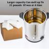 Electric Wax Melter, Wax Melter for Candle Making Large Capacity Soap Melting Container Machine Candle Wax Melting Pot with Spout Candle Wax Melter Kit for Small Business,8L view 2