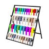 DFEDHF Metal Ribbon Storage Rack Holder, Black Large Capacity Organizer, 4 Tier Flower Wrapping Ribbon Display Rack for Cake Shop/Craft Room/DIY(Black-45X35X58cm) view 1