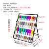 DFEDHF Metal Ribbon Storage Rack Holder, Black Large Capacity Organizer, 4 Tier Flower Wrapping Ribbon Display Rack for Cake Shop/Craft Room/DIY(Black-45X35X58cm) view 3