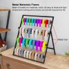DFEDHF Metal Ribbon Storage Rack Holder, Black Large Capacity Organizer, 4 Tier Flower Wrapping Ribbon Display Rack for Cake Shop/Craft Room/DIY(Black-45X35X58cm) view 4