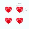 FAZHBARY 120 PCS Red Heart Resin Flatback Plastic Mini Resin Heart Bulk Heart Shape Charms Resin Embellishments for Crafts Accessories view 2