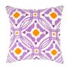 Howie's Needlepoint Needlepoint Kits for Adults, Pillow Front Cross Stitch Kit with Embroidery Pattern on Canvas, Yarn, 2 Needles and Instruction, 16 x 16inch(Purple Circle Window) view 1
