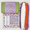 Howie's Needlepoint Needlepoint Kits for Adults, Pillow Front Cross Stitch Kit with Embroidery Pattern on Canvas, Yarn, 2 Needles and Instruction, 16 x 16inch(Purple Circle Window) view 2