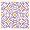 Howie's Needlepoint Needlepoint Kits for Adults, Pillow Front Cross Stitch Kit with Embroidery Pattern on Canvas, Yarn, 2 Needles and Instruction, 16 x 16inch(Purple Circle Window) view 3