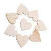 100 PCS Wooden Hearts Different Sizes Smooth Finish Scrapbook Cards Art Crafts Wood Heart Shape Embellishment for Weddings Plaques with Fine Polishing Color (40mm) view 2