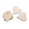 100 PCS Wooden Hearts Different Sizes Smooth Finish Scrapbook Cards Art Crafts Wood Heart Shape Embellishment for Weddings Plaques with Fine Polishing Color (40mm) view 4
