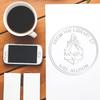 Custom Book Plate Embossing Seal for RPG Gamers | Hybrid Figurine of Wondrous Power Design | Personalized Ex Libris Book Embosser | Custom-Made Bookplate Maker Seal for Character Sheets view 1
