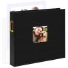 Vienrose 12x12 Inch Large 3 Ring DIY Scrapbook Photo Album Leather Cover Scrap Book Albums Blank Scrapbooks Photobook with 50 Plastic Sleeves 100 Pages for Wedding Baby Family Anniversary (Black) view 1