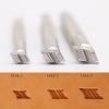 Leather Stamp Tools Stamping Working leathercraft Carving Leather Craft Working: Basket Stamp Rhombus X154 (X154-3) view 2