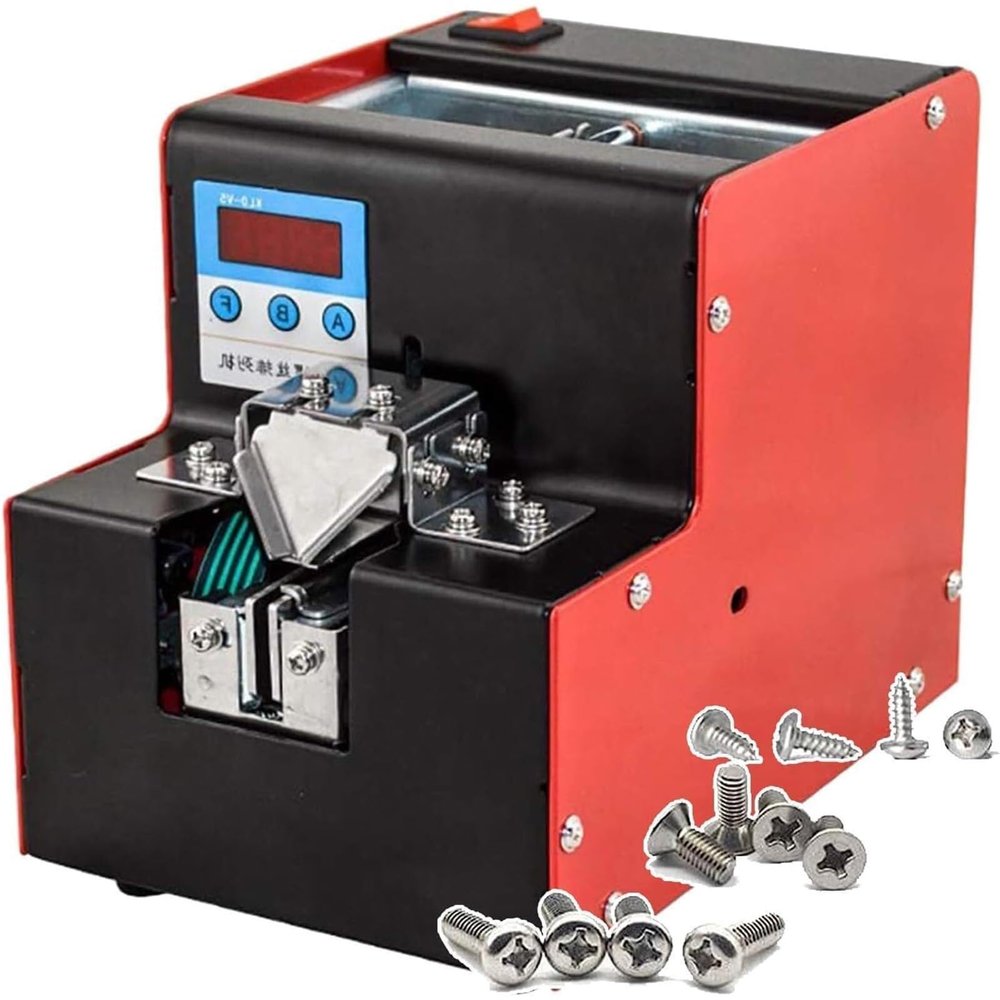 Digital Display Screw Counting Machine, Two Counting Functions + Adjustable Speed + 1-5Mm Adjustable Width, Automatic Screw Feeding Machine