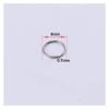 100pcs 6-20mm Stainless Steel Open Double Jump Rings for Jewelry Making Keychain Double Split Rings-Silver||10mm view 3