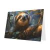 Blank Cards and Envelopes, Cute Sloth, Blank Greeting Cards, Blank Cards for All Occasion - Pink view 2