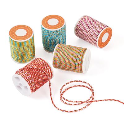 FASHEWELRY 5Rolls 5 Colors Handmade Macrame Cord 1.5 mm Friendship Bracelet String Cord Cotton Rope Craft Beading Thread for DIY Bracelets Necklace Artworks Wall Hanging Present Jewelry Making