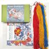 Howie's Needlepoint Needlepoint Kits for Adults, Pillow Front Cross Stitch Kit with Embroidery Pattern on Canvas, Yarn, 2 Needles and Instruction, 16 x 16inch(Red Peonies) view 2