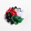 20Pcs 5CM 2" Fashion Boutique Lace Chiffon Fabric Flower Mesh Flowers for Craft Project, Wedding Decorations, Dress and Shoe Embellishments (20Pcs Red & Black) view 1