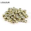 100pcs/lot 6/7mm Loose Spacer Beads Letter Bead Square/Round Alphabet Beads for Making DIY Accessories (Color: Square Silver) view 4