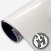 HTV4U BoldFlex Heat Transfer Vinyl (White with Black, 20" x 54 Yards) - 700 Micron Thick Bold Dimension with Flair to Craft, Heat Press, Transfer, Iron on Vinyl for Shirts and Garments view 1