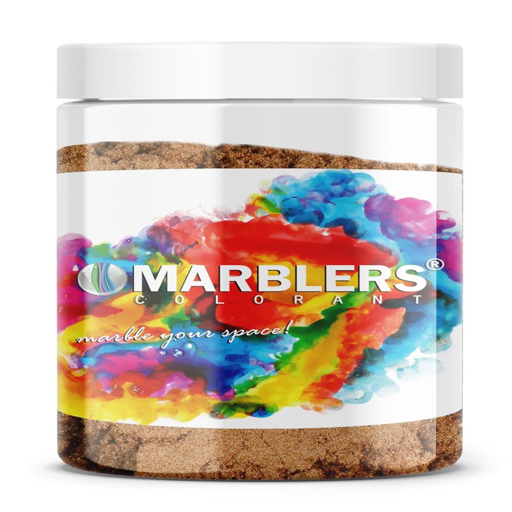 MARBLERS Brown Mica Powder [Bronze] 4oz (113g) | Cosmetic Grade | Epoxy Resin Pigment, Dye | Non-Toxic, Vegan, Cruelty-Free | Lip Gloss, Nails, Body Butter, Bath Bomb, Candle & Soap Making