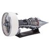 ENGINEDIY Jet Aircraft Turbofan Turbojet Engine Model Kit 1/15 Scale 3D Printed Functional Turbofan Aircraft Engine Model Aero Mechanical Gift for Aircraft Fan (Electric Light Version) view 1