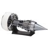 ENGINEDIY Jet Aircraft Turbofan Turbojet Engine Model Kit 1/15 Scale 3D Printed Functional Turbofan Aircraft Engine Model Aero Mechanical Gift for Aircraft Fan (Electric Light Version) view 3
