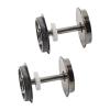EHJRE 2X Metal Wheel Set Train DC Wheel Set Replacement HO Scale Wheel Disc Wheels for 1:87 Model Train Railway Accessories view 1