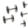 EHJRE 2X Metal Wheel Set Train DC Wheel Set Replacement HO Scale Wheel Disc Wheels for 1:87 Model Train Railway Accessories view 2