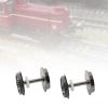 EHJRE 2X Metal Wheel Set Train DC Wheel Set Replacement HO Scale Wheel Disc Wheels for 1:87 Model Train Railway Accessories view 4